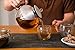 Glass Teapot with Removable Stainless Steel Infuser - Borosilicate Glass Stovetop Safe Tea Pot and Tea Strainer Set, 50 Ounce / 1500 ml, Tea Maker Kettle for Loose Leaf Iced Blooming and Flowering Tea