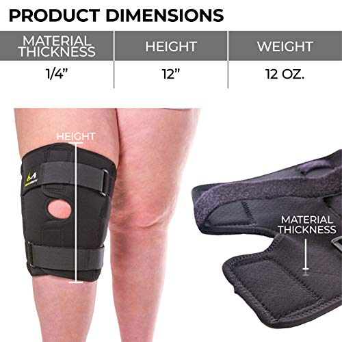 BraceAbility Plus Size Knee Brace Bariatric Hinged Wraparound Sleeve