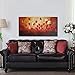 Wieco Art Large Budding Flowers Oil Paintings on Canvas Wall Art Ready to Hang for Bedroom Kitchen Home Decorations Modern Stretched and Framed 100% Hand Painted Contemporary Abstract Floral Artwork