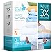 StorageGenie - Vacuum Storage Bags 8pcs Combo #1 Most Requested Space Saving Sizes GUARANTEED Life Saver with Triple Seal & FREE Travel Pump! Jumbo, Large & Medium Packs for Clothes, Comforters etc.