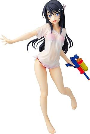 Amazon キャラアニ 青春ブタ野郎はバニーガール先輩の夢を見ない 桜島麻衣 水鉄砲デートver 1 7スケール Abs Pvc製 塗装済み完成品フィギュア フィギュア ドール 通販