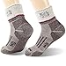 Merino Wool Socks, ZEALWOOD Unisex Hiking Trekking Crew Socks Thermal Warm Winter Socks,1/2/3/4 Pairs