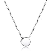 PROSILVER 925 Sterling Silver Necklace for Women | Dainty Delicate Adjustable Choker with Heart/Star/Moon/Vertical Bar Pendant, Hypoallergenic Tarnish Resistant Everyday Jewelry Gift for Her