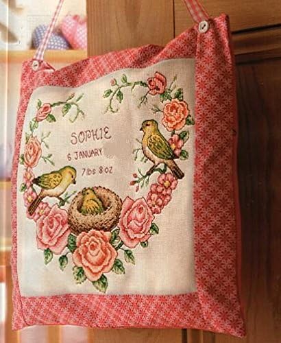 Rose in heart counted cross stitch kits, 14ct, Egypt cotton thread 140120 stitch, 3636cm cross stitch kits
