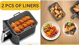 Zaid Silicone Air Fryer Liners 2 Pack for Ninja Foodi & 8-10QT Baskets view 8