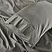 3-piece Luxury 100% Egyptian Cotton Solid Color Duvet Cover Set,Smooth & Ultra Soft(King, Silver Gray)