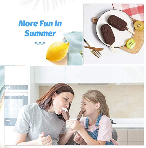 Ice Cream Mold 8 Cavity Pop Ice Pop Mold Creative DIY Ice Cream Stick Chocolade Bevroren Dessert Ice Pop Tray Cakevormen… - Afbeelding 8