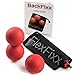FlexFixx Peanut Massage Balls - Double Lacrosse Balls for Myofascial Release & Deep Tissue Massage - Massager