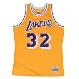 Magic Johnson Los Angeles Lakers Mitchell and Ness Men's Gold Throwback Jesey