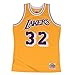 Magic Johnson Los Angeles Lakers Mitchell and Ness Men's Gold Throwback Jesey