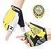 ZOOKKI Cycling Gloves Mountain Bike Gloves Road Racing Bicycle Gloves Light Silicone Gel Pad Riding Gloves Half Finger Biking Gloves Men/Women Work Gloves