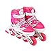 Tuko Kids Adjustable Roller Skates Girl Blades Illuminating Inline Skates(Small-Little Kid(12-1 US))
