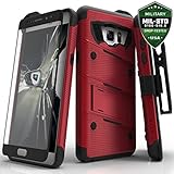 Samsung Galaxy Note 7 Case, Zizo Bolt Cover with [.33m 9H Tempered Glass Screen Protector] Included [Military Grade] Armor Case Kickstand Holster Belt