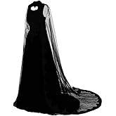 Kivary Gold Lace Vintage Long Prom Evening Dresses Wedding Gowns with Cape