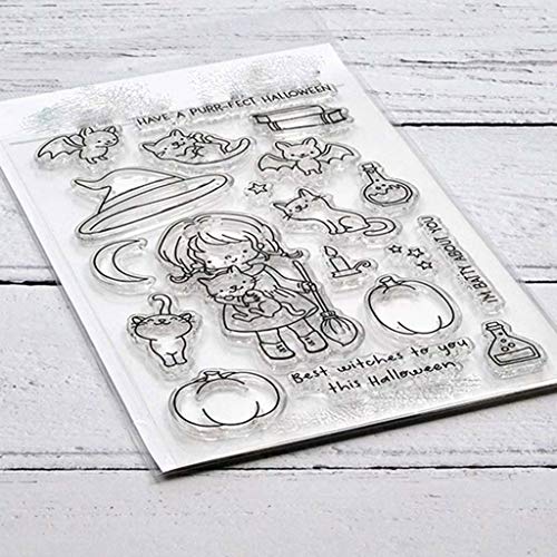 Little Girl 1Set Silicone Clear Stamp with Cutting Dies Stencil DIY Scrapbooking Embossing Photo Album Decorative Paper Card Craft Art Handmade - Thumbnail 3