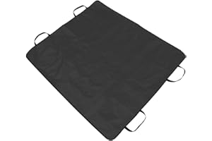 IWEIK Multipurpose Cargo Liner Trunk Mat Seat Protective Liner and Pet Seat Cover (Black, 78"x70")