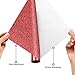 TransWonder Red Glitter HTV Glitter Heat Transfer Vinyl 12inx5ft Glitter HTV Vinyl Iron on Vinyl for Cricut T Shirts (Red)