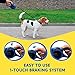 Triton Retractable Dog Leash - 16 Foot Reinforced Nylon Ribbon - One Touch Locking - Anti Slip Handle Collapsible Water Bowl