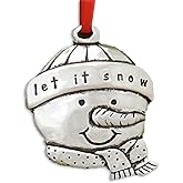 Basic Spirit Handcrafted Christmas Ornament - Snowman Jolly - Home Décor, for Tree Decoration
