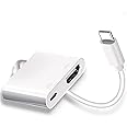 Kinhaly USB C to HDMI for TV, 4K@60Hz Type C to HDMI Adapter with Charging Port, iPhone to Hdmi to USB C Adapter Compatible f