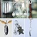 GonHui WA 100 Pcs Metal Swivel Hooks Lobster Claw Clasps, Keychain Rings with Chain for Lanyard Supplies
