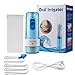 ACTOPP Water Dental Flosser Portable Oral Irrigator 2 Modes Waterproof 200ml Water Tank with 5 Jet Tips Rechargeable Cordless Water Flosser Ideal for Kids Adults Braces in Home and Travel