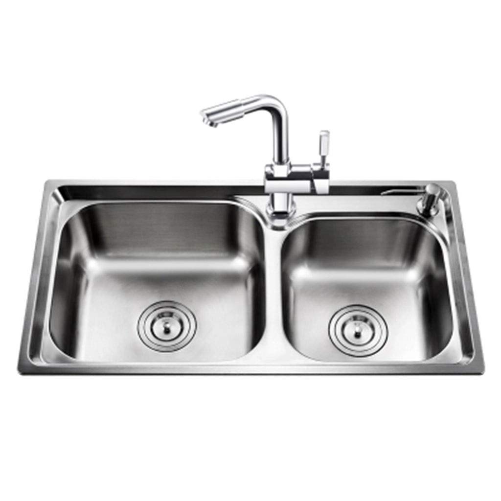High Capacity Oil Proof And Spill Proof Kitchen Sink Brushed