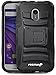 Motorola Moto G (3rd Gen, 2015) Rugged Case - Fosmon [STURDY] Shell Holster Case with Kickstand for Motorola Moto G (3rd Gen, 2015) - Black