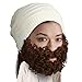 Beard Head - The Original Curly Pearl Knit Beard Beanie (Brown)