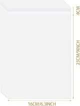 LEUOSO Clear Self-Adhesive Bags 6x9 Inches 100 Pack Food Safe Cello Bags view 2