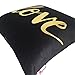 Monkeysell Bronzing Gold Pillow Flannelette Home Pillowcases Throw Pillow Cover Cushion Waist Lumbar Pillow Lips Love Puzzles Pineapple Pattern Design (S155C)