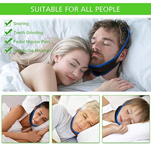 image for AD Snoring Anti Snoring Chin Strap - Premium Snore Stopper Guard for a