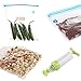 YOFIT Sous Vide Bags Reusable Food Vacuum Sealed Bags with Hand Pump Vacuum Sealer Practical for Food Storage with 5 BPA-Free Food Saver bags, 1 Hand Pump, 1 Bag Sealing Clip
