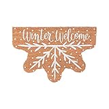 Winter Welcome Snowflake Coir Door Mat - Winter Home Decor