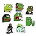 YGMONER 8 Pcs Sad Pepe The Frog Decals Set for Snowboard Luggage Laptop Stickers