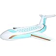 FUNBOY Giant Inflatable Luxury Private Jet Airplane Pool Float, Luxury Float for Summer Pool Parties and Entertainment White 71"x28"