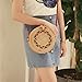 SUNKY Handwoven Round Rattan Bag Crossbody Bags Handmade Clutch Woven Handbag For Women