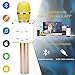 BONAOK Karaoke Microphone, Karaoke Mic Player for Android iPhone Apple PC or Smartphone(Gold)