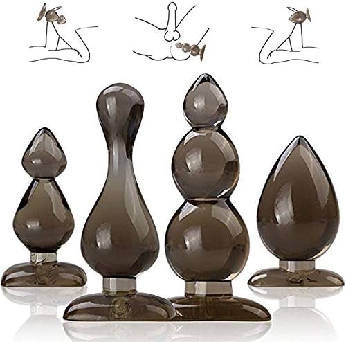 Giosefu 132- Beginner's Getting Started Massage Set - B'utt Plùgs - 4 Pcs 4 Size Men's and Women's Trainer (Brown)