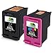 JARBO Manufactured Ink Cartridge for HP 65XL High Yield (N9K04AN), 1 Black+1 Tri-Color, Use with Envy 5055, 5058, 5052, Deskjet 2655, 2622, Deskjet 3755, 3758, 3752, 3732, 3730, 3722, 3721, 3720