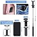 Selfie Stick Bluetooth Extendable Monopod Foldable Tripod With Detachable Rechargeable Remote And Rotatable Phone Holder For iPhone 7 Plus 6s Android Cellphones