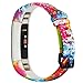 honecumi Replacement Floral Wrist Strap Compatible with Fit bit Alta/Alta HR Pattern Watch Bands for Men Women Adjustable Fit bit Alta HR Band with Metal Clasp