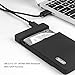 UNITEK Tool-Free USB 3.0 to 2.5 Inch HDD and SSD External Hard Drive Disk Enclosure Case with USB 3.0 Micro B Cable for 9.5mm 7mm SATA-I, SATA-II, SATA-III, HDD, and SSD [Black]