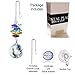 Crystal Suncatcher 3 inch crystal Ornament Clear Faceted Ball Prism Colorful Made with Genuine Swarovski crystals
