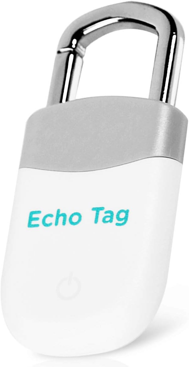 ECHEERS Bluetooth Key Finder Smart Tracker - Find Lost Phone, Pet, Wallet, Luggage, Keys Location - Replaceable Battery - Grey