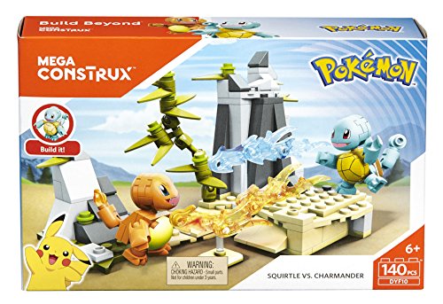 Mega Construx Pokemon Squirtle vs. Charmander