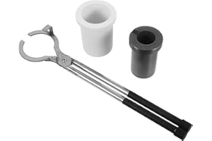 SUPVOX Graphite Crucible Set 2.5kg for Metalwork Melting with High Purity Graphite Crucible and Gold