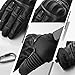 ILM Tactical Gloves Men Touchscreen - Military Mechanic Hunting Shooting Combat Airsoft Heavy Duty Knuckle Gloves Motorcycle Cycling ATV MTV (XL, Black)