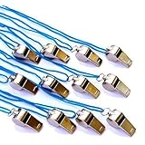 Metal Whistles - Pack of 12 - Call a time-out for fun with these whistles, Stick them in goodie bags