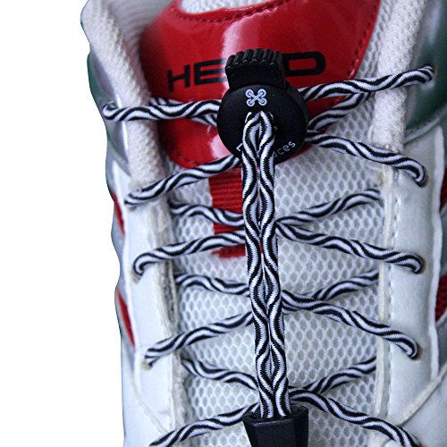 Elastic Lock Shoe Laces No Tie Shoelaces for Kids Boot Strings